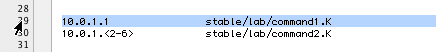 Config file